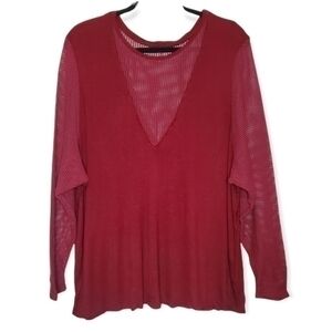 Emma & Sam Mesh Sleeves Top